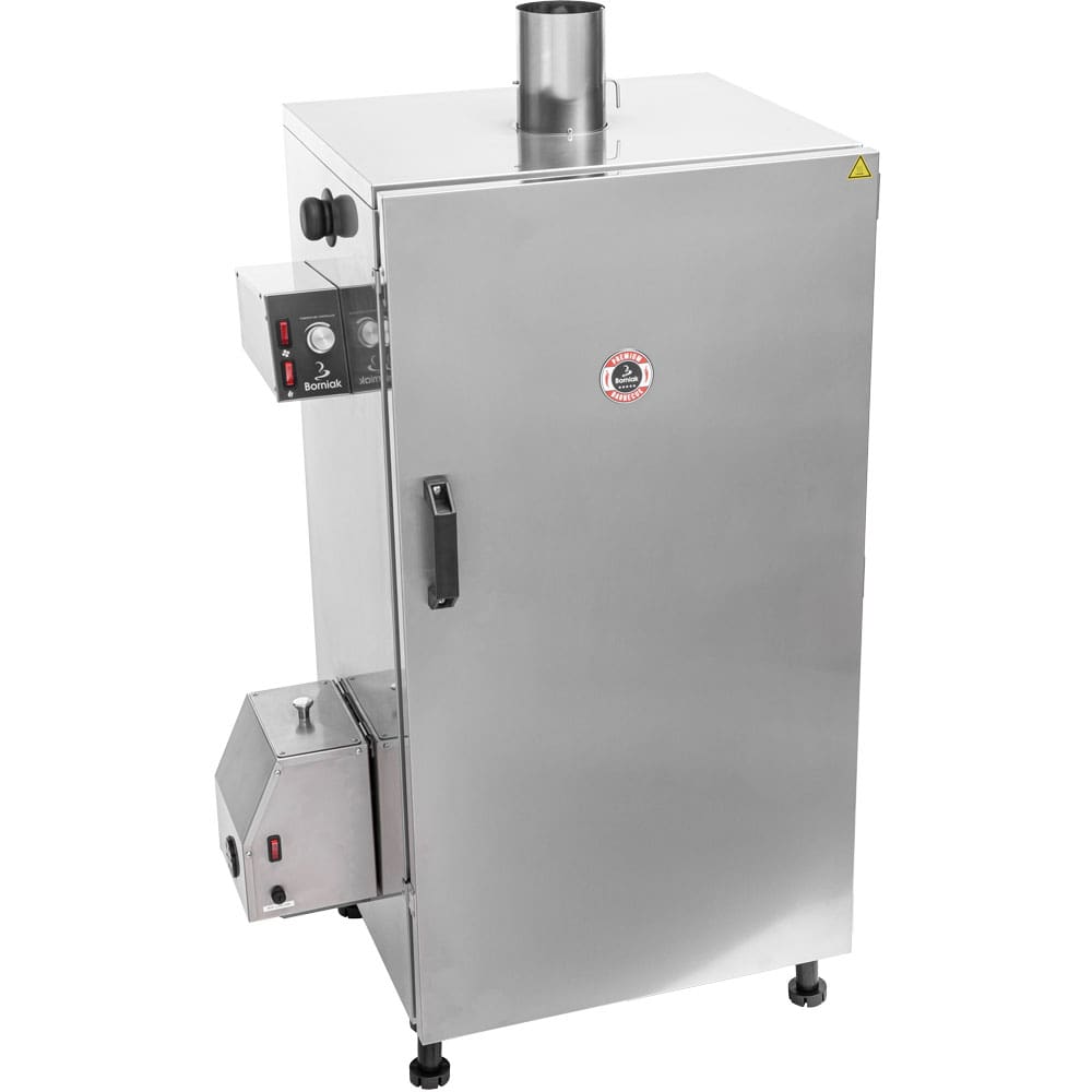 Smoker BBQ 150 Simple (Polished stainless steel) BBDS-150 v1.4 - Borniak Rookovens